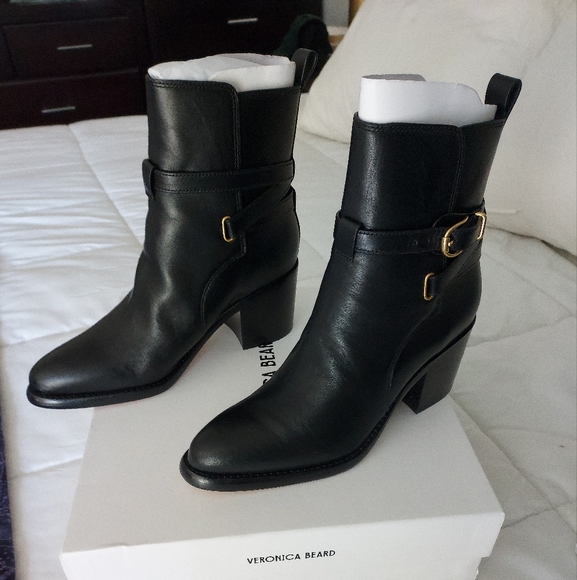NIB Veronica Beard Sohelia booties, black, 8.5 **Free Shipping** - Picture 4 of 11